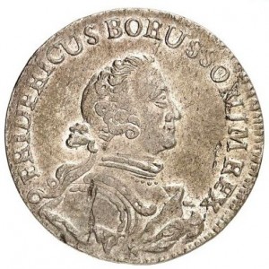 Аверс монеты Пруссия, ⅙ талера, 1752-1754