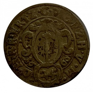 Реверс монеты Пруссия, 1/24 талера, 1651-1660