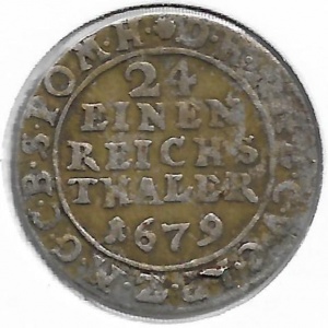 Реверс монеты Пруссия, 1/24 талера, 1679-1685