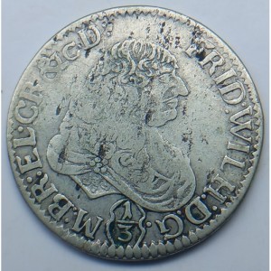 Аверс монеты Пруссия, ⅓ талера, 1667-1670