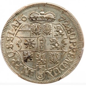 Реверс монеты Пруссия, ⅓ талера, 1668-1675