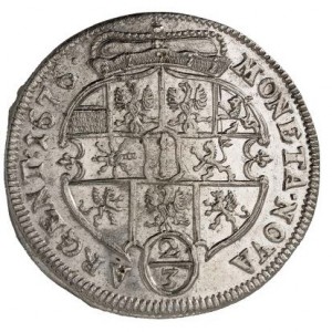 Реверс монеты Пруссия, ⅔ талера, 1675-1676