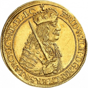 Аверс монеты Пруссия, 1 дукат, 1664-1667