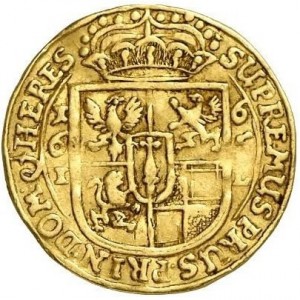 Реверс монеты Пруссия, 1 дукат, 1665