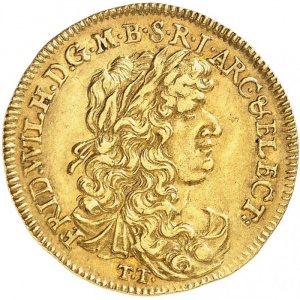 Аверс монеты Пруссия, 1 дукат, 1670-1682