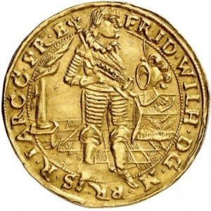 Аверс монеты Пруссия, 2 дуката, 1650-1654