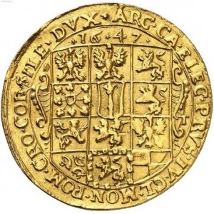 Реверс монеты Пруссия, 5 дукатов, 1647