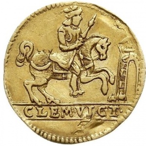 Аверс монеты Пруссия, ½ дуката, 1677, Завоевание Штеттина