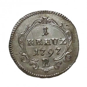Реверс монеты Пруссия, 1 крейцер, 1792-1797