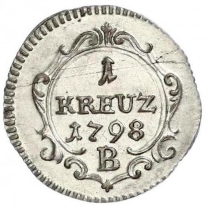 Реверс монеты Пруссия, 1 крейцер, 1798-1800