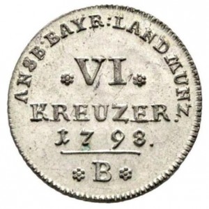 Реверс монеты Пруссия, 6 крейцеров, 1798-1802