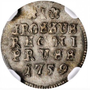 Реверс монеты Пруссия, 1 грош, 1759-1761