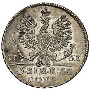 Реверс монеты Пруссия, ⅓ талера, 1761