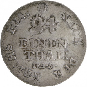 Реверс монеты Брауншвейг-Люнебург, 1/24 талера, 1760-1769