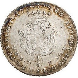 Реверс монеты Брауншвейг-Люнебург, ⅙ талера, 1773-1782