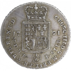 Аверс монеты Брауншвейг-Люнебург, ⅙ талера, 1790-1791