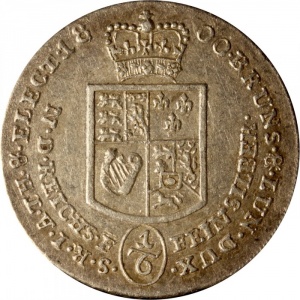 Реверс монеты Брауншвейг-Люнебург, ⅙ талера, 1796-1800