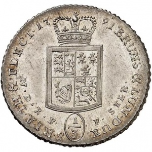 Реверс монеты Брауншвейг-Люнебург, ⅓ талера, 1790-1800