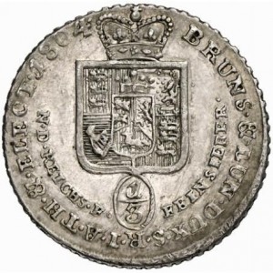 Реверс монеты Брауншвейг-Люнебург, ⅓ талера, 1803-1804