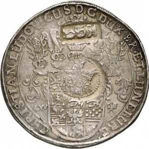 Аверс монеты Брауншвейг-Люнебург, 1 ефимок, 1655