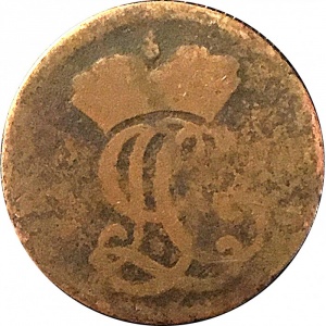 Аверс монеты Брауншвейг-Люнебург, 1 пфенниг, 1699-1709