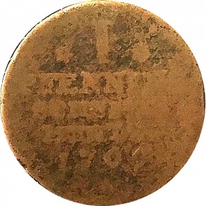 Реверс монеты Брауншвейг-Люнебург, 1 пфенниг, 1699-1709