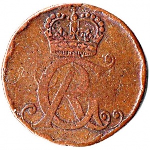 Аверс монеты Брауншвейг-Люнебург, 1 пфенниг, 1717-1726
