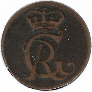 Аверс монеты Брауншвейг-Люнебург, 1½ пфеннига, 1718-1722