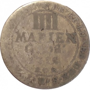 Реверс монеты Брауншвейг-Люнебург, 4 мариенгроша, 1720-1727