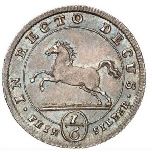 Реверс монеты Брауншвейг-Люнебург, 6 мариенгрошей, 1714-1715