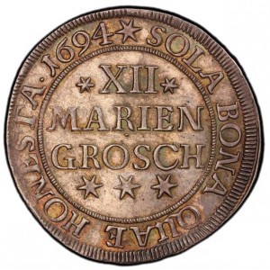 Реверс монеты Брауншвейг-Люнебург, 12 мариенгрошей, 1693-1698