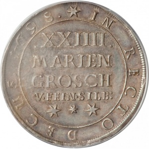 Реверс монеты Брауншвейг-Люнебург, 24 мариенгроша, 1698-1699