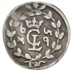 Аверс монеты Брауншвейг-Люнебург, 1/16 талера, 1655-1658