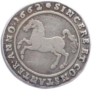 Аверс монеты Брауншвейг-Люнебург, ½ рейхсорта, 1650-1665