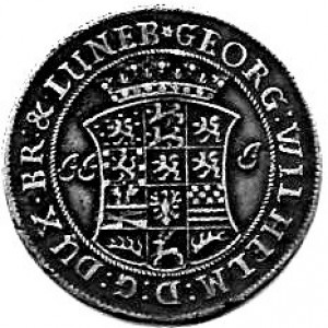 Аверс монеты Брауншвейг-Люнебург, ⅓ талера, 1692-1693