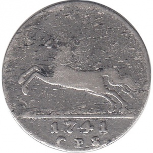 Аверс монеты Брауншвейг-Люнебург, ¹⁄₁₂ талера, 1741-1757