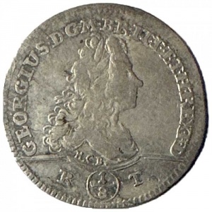 Аверс монеты Брауншвейг-Люнебург, ⅛ талера, 1720-1726