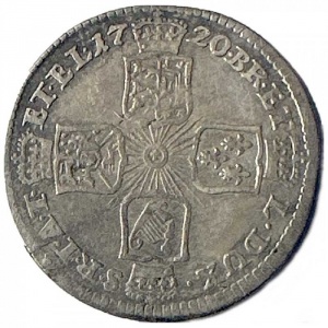 Реверс монеты Брауншвейг-Люнебург, ⅛ талера, 1720-1726