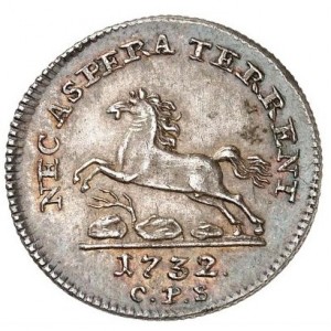 Реверс монеты Брауншвейг-Люнебург, ⅙ талера, 1730-1732
