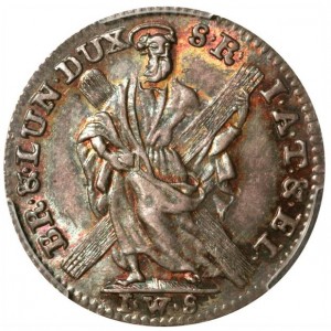 Реверс монеты Брауншвейг-Люнебург, ⅙ талера, 1746-1759
