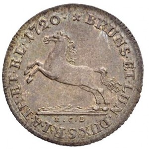 Реверс монеты Брауншвейг-Люнебург, ⅓ талера, 1719-1725