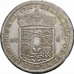 Аверс монеты Брауншвейг-Люнебург, 1 талер, 1711