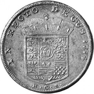 Реверс монеты Брауншвейг-Люнебург, 1 талер, 1712-1714