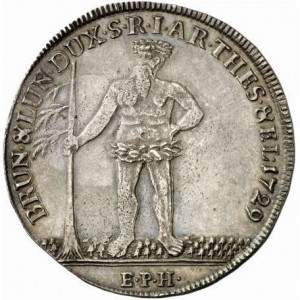 Реверс монеты Брауншвейг-Люнебург, 1 талер, 1727-1729