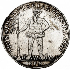 Реверс монеты Брауншвейг-Люнебург, 1 талер, 1727-1729