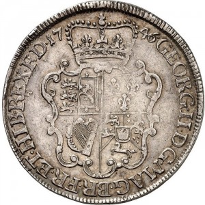 Аверс монеты Брауншвейг-Люнебург, 1 талер, 1743-1755, Дикий человек на реверсе