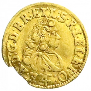 Аверс монеты Брауншвейг-Люнебург, ¼ дуката, 1695