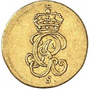 Аверс монеты Брауншвейг-Люнебург, ¼ дуката, 1730