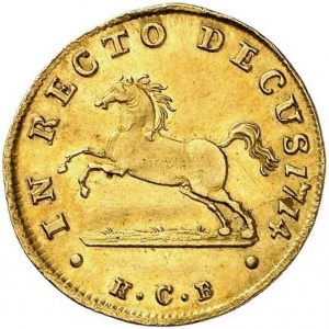 Реверс монеты Брауншвейг-Люнебург, 1 дукат, 1698-1714