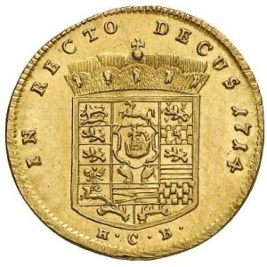Реверс монеты Брауншвейг-Люнебург, 1 дукат, 1712-1723